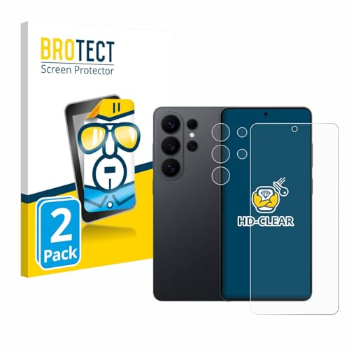 BROTECT Schutzfolie für Samsung Galaxy S26 Ultra | (Display+Kamera) 2 Stück Transparenter Displayschutz Made in Germany Klare Displayschutz-Folie Clear Einfache Montage