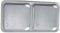 Legrand 69744, Plexo Classic Feuchtraum-Aufputz-Schutzkontakt-Steckdose, 2-fach (SL), vertikal, vorverschient, 16 A/250 V, IP44-IK07, grau, 069744 Feuchtraumsteckdose