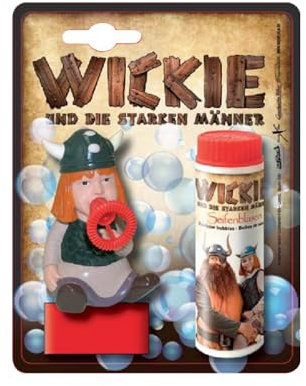Cartronic Wickie und die starken Männer Seifenblasen-Drückfigur, ca. 9 cm I EIN deutsches Pustefix I Für Kinder ab 4 Jahren