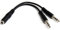 StarTech.com Câble séparateur de casque 4 broches de 3,5 mm vers 2 x 3 broches de 3,5 mm - F/M (MUYHSFMM)
