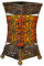 Simandra Tischlampe Deko Leuchte Stimmungsleuchte Stehleuchte Tischleuchte Orient Lampe Bali Asia XENIA 26 cm orange
