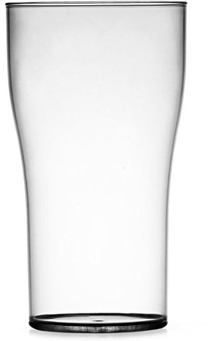 Elite Polycarbonate 2 Pint Nucleated Tulip Tumbler CE - Plastic Beer Glass CE Marked at 2 Pints