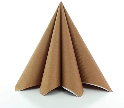 Sovie HORECA Serviette in BRONZE aus Linclass Airlaid, stoffähnliche Einwegservietten ideal für Hochzeit & Partys, 40 x 40 cm, 50 stück