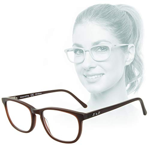 Edison & King Soul Mirror: Wie eine zweite Haut, Lesebrille im Nude-Look aus hautfreundlichem Acetat, frei von Schadstoffen (chocolate, +3,00 dpt)