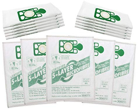 Zinc Products Cloth Hepaflo Type Hoover Bags for Numatic Henry HVR200 HVC200 NRV200 Vacuum Cleaners (Pack of 20)