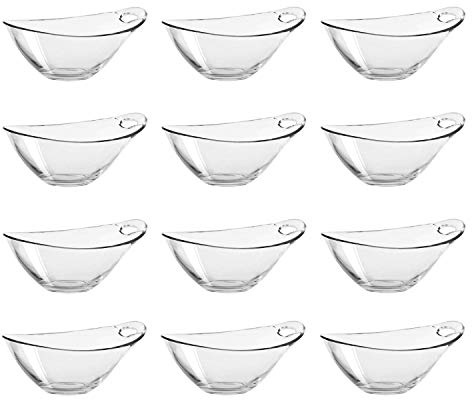 Lucenté Moderno Ice Cream Glace Dessert Serving Salad Bowls 250ml / 25cl - Set of 12