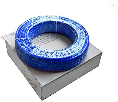 Tubo multistrato ø 16 x 2mm pex alluminio pex rotolo 50 m isolato coibentato blu.