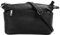 Cluty Umhängetasche Echt Leder Damen | Made in Italy, Crossbody Bag, Messenger Bag mit Reißverschluss, Schultertasche aus Rindleder schwarz | 020617