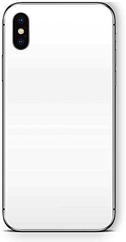 Skins4u Design Schutzfolie Skins Cover Skin für iPhone X XS - Solid State White
