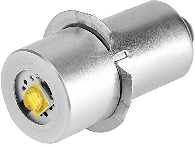 Raguso LED Flashlight Replacement Bulb,1pc P13 . 5S 3W LED Flashlight Replacement Bulb Torch Lamp Emergency Work Light(3V White)