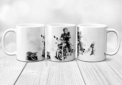 SUPER FABRIQUE Mug/Tasse en céramique moto HD Johnny, originale et résistante, imprimée en France