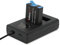Batterytec Ersatzakku mit 2-Kanal-Dreifach-Ladegerät für GoPro Hero 9，Hero 10 Schwarz, kompatibel mit Go Pro Hero9，Hero10 -Ladegerät und Akku, mit Micro-Kabel..