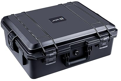 Lykus HC-4620 Valise Rigide étanche avec Mousse, Taille intérieure 46x36x18 cm, Convient pour Appareil Photo, projecteur, Ordinateur Portable, équipement électronique et Plus