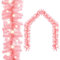 vidaXL Weihnachtsgirlande mit LED-Lichtern Tannengirlande Künstliche Girlande Türgirlande Weihnachstdeko Weihnachten Dekoration 5m Rosa