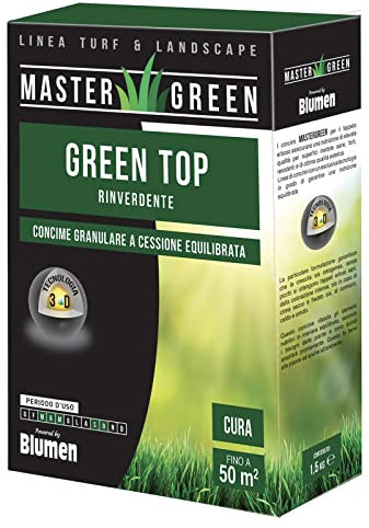 CONCIME GRANULARE PRATO GREEN TOP AZIONE RINVERDENTE 1,5KG