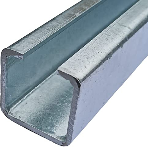 1x 3mm dick C Profil Stahl verzinkt, (50 x 50 x 1000 mm)
