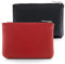 Simarro 2 Pièces Petit Porte-Monnaie Femme, Cuir Mini Coin Purse Porte-clés Woman Wallet pour Femme (Noir Rouge)
