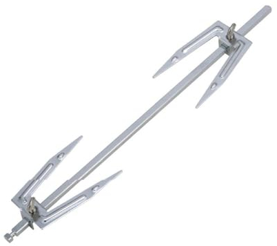 Ranuw Varilla giratoria de acero inoxidable de 28 cm/34 cm, pincho de pollo asado, cocina, barbacoa, pavo, tenedores para barbacoa, horno eléctrico al aire libre, pincho giratorio de pollo