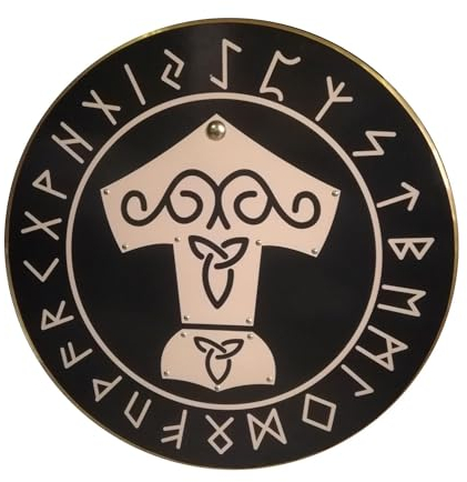 Wooden Viking Mjolnir Thor Hammer Handmade Shield SWE19