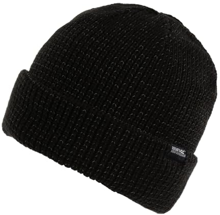Regatta Damen Reflektierende Beanie Mütze, Schwarz, Einheitsgröße