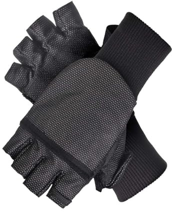 MOG Masters of Gloves Duoflex 2in1 Einsatz-Handschuh, Winddicht und wasserabweisend mit Flexibler Flappe als Fäustling oder fingerloser Handschuh nutzbar