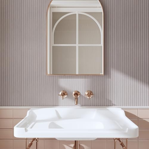 CRE8TIVE Papier Peint Bois Gris Clair Papier Peint Adhesif Mural Papier Peint Imitation Bois 3d Papier Peint Autocollant Papier Adhesif Pour Meuble Cuisine Salle de Bain Comptoir Vintage 30cm x 200cm