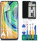 Para Xiaomi Redmi A1 Pantalla LCD para Xiaomi Redmi A1+ Reemplazo de pantalla para Xiaomi Redmi A2 Pantalla táctil para Xiaomi Redmi A2+ Kit de piezas de reparación de montaje digitalizador con marco