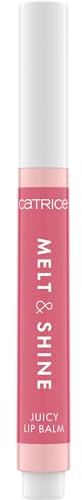 Catrice Melt & Shine Juicy Lip Balm, Nr. 020, Nude, feuchtigkeitsspendend, vergrößernd, glänzend, strahlend frisch, vegan, ölfrei, ohne Parabene, Nanopartikel frei, 1er Pack (1.3g)