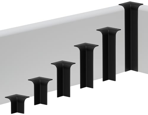 REESE Innenecke Schwarz für Sockelleisten | 18 x 40 mm | passgenau | Profil München | Verbinder für Leisten | einfache Montage ohne Bohren