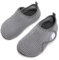 Enfant Chaussures Aquatiques Fille Garçon Chaussons de Plongée Chaussettes Séchage Rapide Antidérapant Pieds Nus d'eau pour Sports Nautiques Piscine et Plage Natation Surf Voile Mer(gris,22/23 EU)