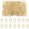 Tucnoeu 200 Stück Büroklammern Herz Gold Kleine Büroklammern Set mit Transparentbox Büroklammern Motiv Geeignet für Büros, Klassenzimmer, Hochzeiten, Postkarte