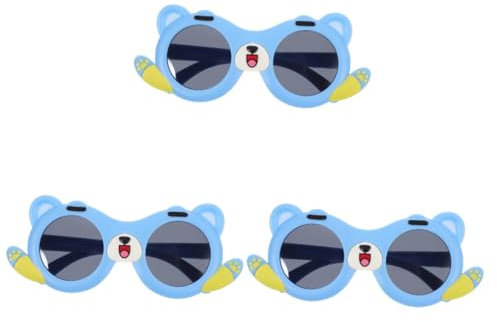 AOKWAWALIY 3 Stück Welpen Sonnenbrillen Cartoon Sonnenbrillen Niedliche Kleinkind Sonnenbrillen Lustige Sonnenbrillen Dekorative Sonnenbrillen Party Sonnenbrillen Für Kinder
