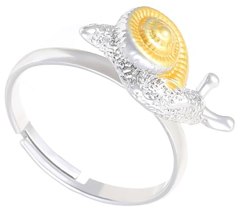 YOGOTEU Schnecken-Ohrstecker, zweifarbige Schnecken-Ohrstecker/Ring, stilvolles Accessoire in Insektenform, Accessoire für Damen, Ornament, modischer Schmuck für den täglichen Gebrauch