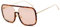 No Name Ltd Übergroße Celeb Leopard Print Schildpatt-Sonnenbrille für Frauen, rechteckiger dünner goldener Rahmen, braun getönte Gläser, UV400-Schutz, modische Brille für 2025, türkis