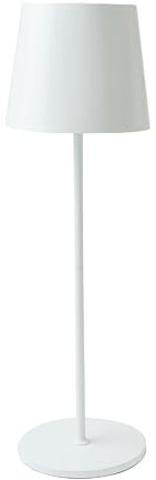 Müller-Licht LED-Tischleuchte Rose White 2in1 für Innen- und Außenbereich, integrierter Akku, verstellbar 35 auf 21,5 cm, warmweißes Licht (2700 K), stufenlos dimmbar, IP54 Wasser- und Staubgeschützt