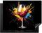 KitchenYeah© Protège Plaque Induction 77x59 cm Deco Cuisine Accessoire Pratique Protection De Vitroceramique Kitchen Gadget Vin - Verre - Graffiti - Boisson - Rouge - Peinture