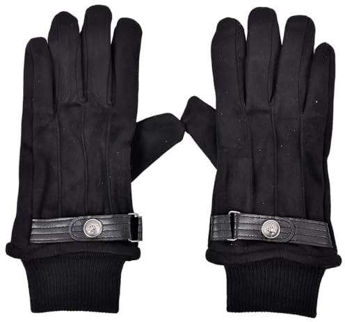 OLIVER GRANT Herren Handschuhe Wildleder, 0106 Schwarz, One size