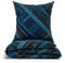 LARAWELL Bettwäsche 135x200 Baumwolle ganzjahres Bettwäsche-Sets blau abstrakt geometrisch Premium