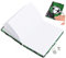SECFOU Große Seite Fußball Pailletten Journal Notebook Lock Tagebuch Pad Stationäre Grün Notebook