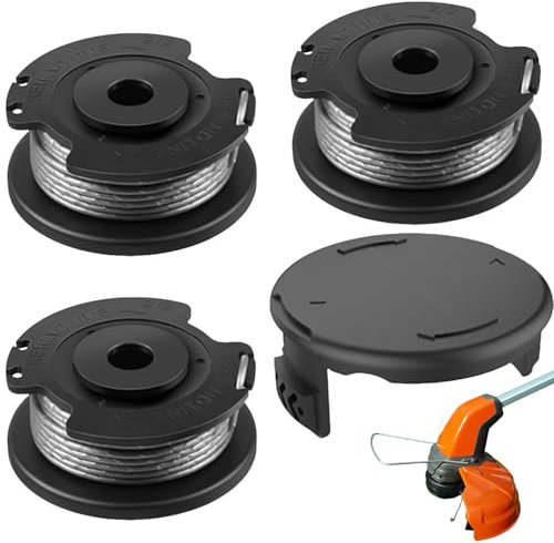 3 Stück Rasentrimmer Fadenspulen,für Bosch Rasentrimmer Faden,Rasentrimmer Spule,Fadenspule zum Bosch Trimmerfaden,Kantenschneider Ersatzfadenspule,Trimmer Spule für Bosch Freischneider Art 23 26 SL