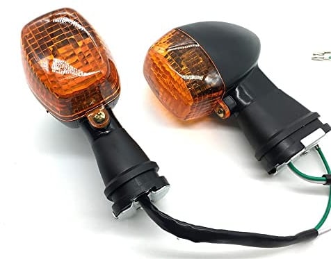MAYANGYANG Blinker Motorrad Blinker vorne Blinker passend for Kawasaki ZX600 passend for Ninja ZX-6R ZX6R ZX-9R ZXR400 KLE 250/400/500 ZX900 ZX-7 ZX7R ZX12R Motorrad Blinker(Yellow)