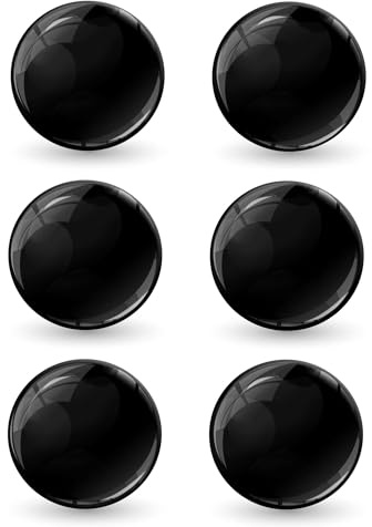 Biomar Labs 6 x Aufkleber 3D Gel Silikon Autoaufkleber für Moto Fahrrad Motorrad Biker Helm Stickers Auto Fenster Telefon Laptop PC Tablet Tür Emblem Schwarz SP 5 B