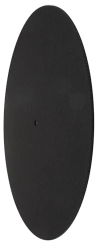 DEARMAMY Filz mit und Vibrationskontrolle Schutzfunktion Vinyl Pad 7 Zoll Schwarz Plattenspieler Schallplatten
