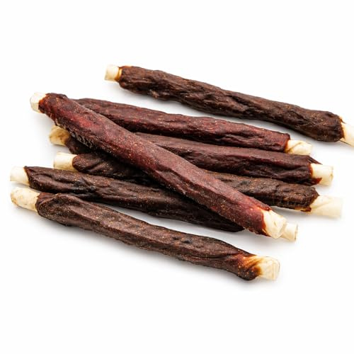 123... Hund dabei! - Pferdefleisch Kaurolle - Kaustange mit Pferd - Hundesnack - Kaustangen für Hunde - Kaurollen für Hunde - Pferdefleisch (900g, Kaustange mit Pferd)