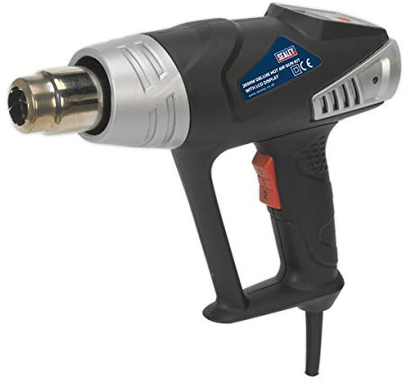 Sealey Hs104K Deluxe Hot Air Gun Kit with Led Display 2000W 80-600