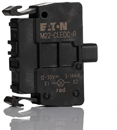 Eaton 216573 Leuchtelement, LED, rot, Bodenbefestigung, 12-30 V AC/DC, Federzuganschluss