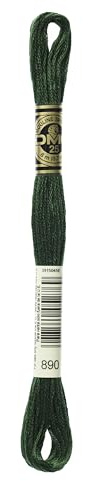 DMC Lichteffekte mit Stickerei Floss 8,7 m 12-Pack grün (Ultra-Dark-Pistachio-Green)