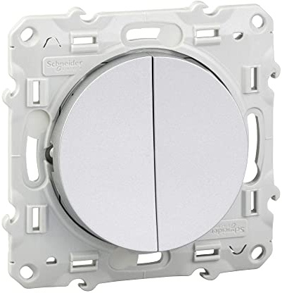 Odace Va-Et-Vient + Schieber – Aluminium, 10 A – Schieber No/Nf