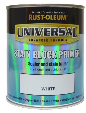 RustOleum Universal Indoor & Outdoor Stain Block Sealer and Stain Killer Primer 750ml White