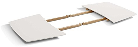 AC Design Furniture Pernille Ausziehplatte, B: 50 x T: 90 x H: 1,8 cm, Weiß/Eiche, Holz, 1 Stk